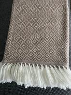 Deken van alpaca wol uit Peru, beige/wit, Ophalen of Verzenden, Nieuw