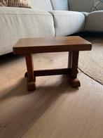 Eiken hout krukje, Verzenden, Gebruikt, Hout