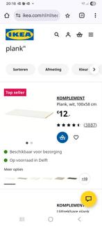 IKEA Komplement Plank - Wit 100x58 cm, Ophalen, Nieuw