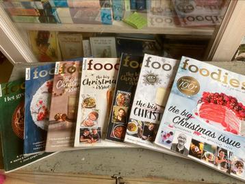 Stapel prachtige luxe food magazines Foodies kerstspecials beschikbaar voor biedingen