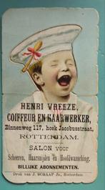 Rotterdam Reclameplaatje kapper Vreeze, Ophalen of Verzenden, Zo goed als nieuw, Overige typen