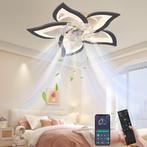 Lotus Plafondventilator 5 bladen met Lamp - Smart LED, Ophalen of Verzenden, Ventilator met afstandsbediening, Nieuw, Plafondventilator
