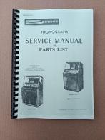 Service Manual: Seeburg KD-200/ L100 (1957) jukebox Nieuw !!, Verzenden, Nieuw, 1950 tot 1960, Seeburg