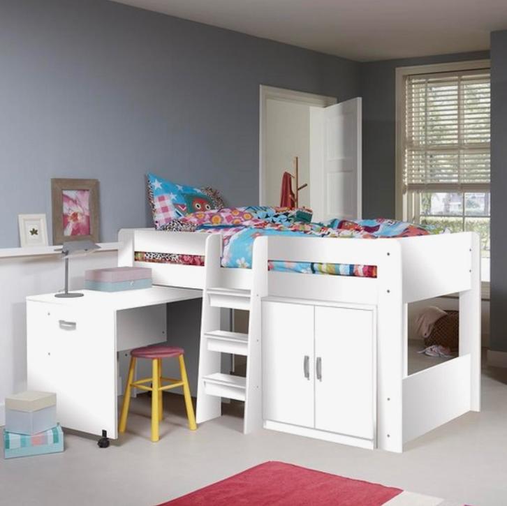 Halfhoogslaper, Kinderen en Baby's, Kinderkamer | Stapelbedden en Hoogslapers, Gebruikt, Halfhoogslaper, Ophalen