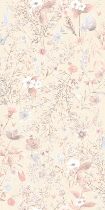 Poespas vlies behang Vintage Flower roze bloemen 10 rollen beschikbaar voor biedingen