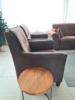 Mooie lederen fauteuils, Ophalen, 75 tot 100 cm, Leer, 50 tot 75 cm