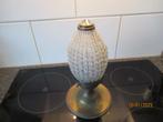 ART DECO PLAFOND-LAMP met GLAZEN GESLEPEN KRAALTJES, Ophalen of Verzenden