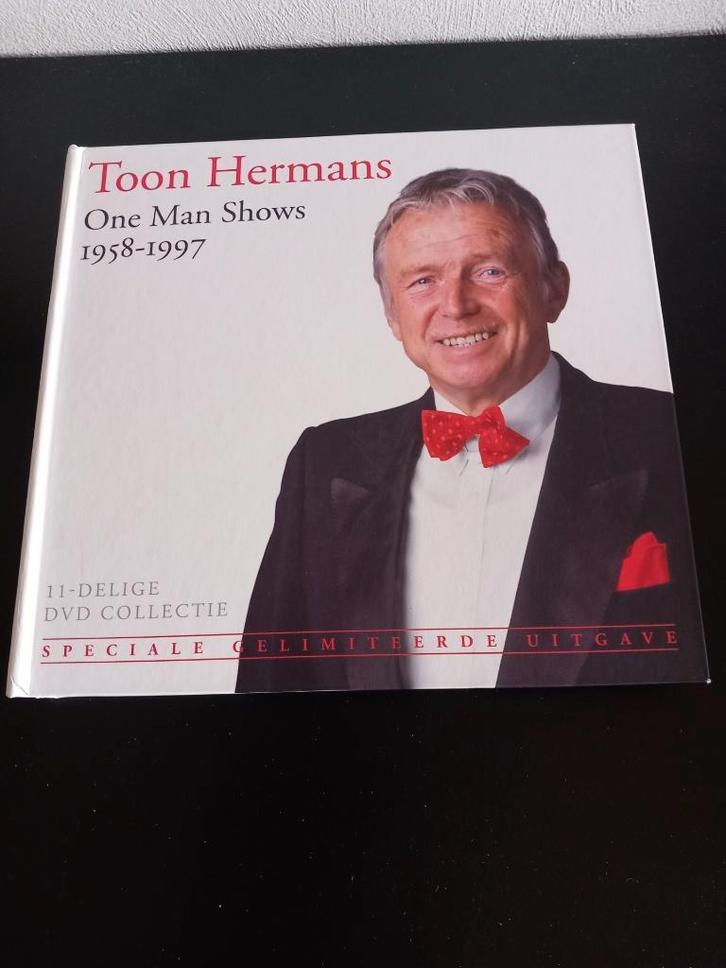 Toon Hermans One Man Shows 1958-1997 - dvd collectie, Cd's en Dvd's, Dvd's | Cabaret en Sketches, Zo goed als nieuw, Stand-up of Theatershow