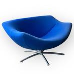 Gigi  Label Fauteuil Gerard van den Berg - Blauw, Huis en Inrichting, Fauteuils, Huysmans, 75 tot 100 cm, 100 tot 125 cm, Stof