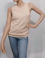 LOVE STORIES beige katoenen tanktop met logo maat XL NIEUW, Beige, Maat 46/48 (XL) of groter, Ophalen of Verzenden, Zo goed als nieuw