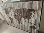 Canvas wereldkaart, Huis en Inrichting, Ophalen, Gebruikt
