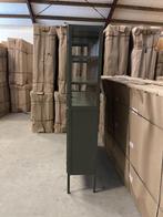 vitrinekast metaal exclusief groen-Mango, glas130 br actie, Huis en Inrichting, Kasten | Ladekasten, 100 tot 150 cm, 1 of 2 laden