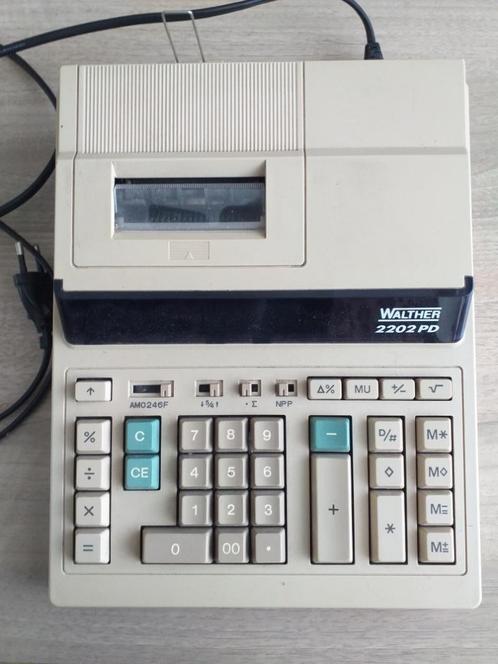 Calculator/telmachine Walther 2202 PD., Diversen, Rekenmachines, Gebruikt, Verzenden