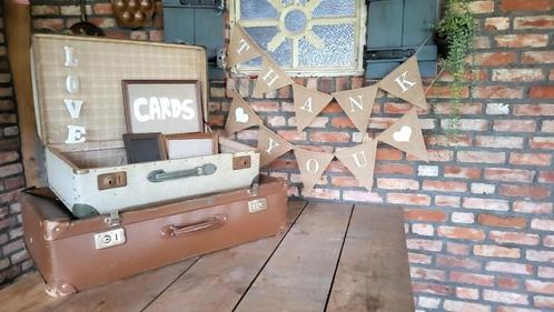 koffer set vintage huren huur bruiloft huwelijk wedding styl, Hobby en Vrije tijd, Feestartikelen | Verhuur, Gebruikt, Geboorte of Huwelijk