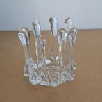 Vintage Zweeds glasobject Gränna Glasbruk Sweden Handgemaakt, Ophalen of Verzenden, Overige materialen, Kandelaar, Minder dan 25 cm