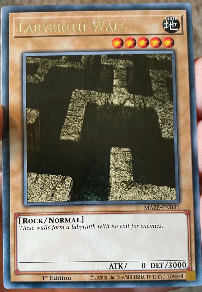 Yu-Gi-Oh! Labyrinth Wall MAZE 1st Edition !, Hobby en Vrije tijd, Verzamelkaartspellen | Yu-gi-Oh!, Zo goed als nieuw, Losse kaart
