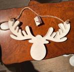 Houten rendier decoratie, Ophalen of Verzenden, Zo goed als nieuw