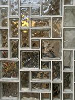 Vintage glasblokken / glazen bouwstenen - 3,25m2, Ophalen, Gebruikt, Overige typen, Minder dan 80 cm