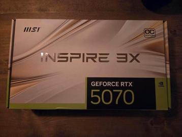 MSI RTX 5070 INSPIRE 3X 12GB GDDR7 - Nieuw! beschikbaar voor biedingen