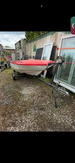 Beekman Speedboot met Trailer en Motor - Compleet!, Watersport en Boten, Kano's, Ophalen, Gebruikt