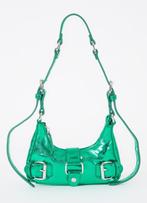 Núnoo Palma Recycled schoudertas met metallic finish, groen., Sieraden, Tassen en Uiterlijk, Tassen | Schoudertassen, Ophalen of Verzenden