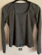 Donkergrijze, grijze top lange mouw; small / medium, Maat 38/40 (M), Ophalen of Verzenden, Lange mouw, Grijs