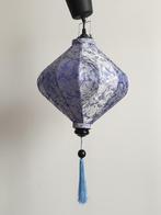 Hanglamp blauw, Kunststof, Ophalen of Verzenden, Zo goed als nieuw, 50 tot 75 cm