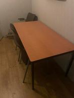 Kantoor tafel met 5 stoelen, Ophalen, Zo goed als nieuw