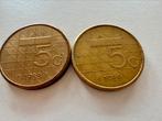 5 gulden munt 1988 en 1989, Ophalen of Verzenden, Koningin Beatrix, 5 gulden