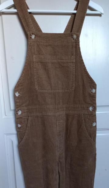MNG mango salopette tuinbroek bruin rib S/M beschikbaar voor biedingen