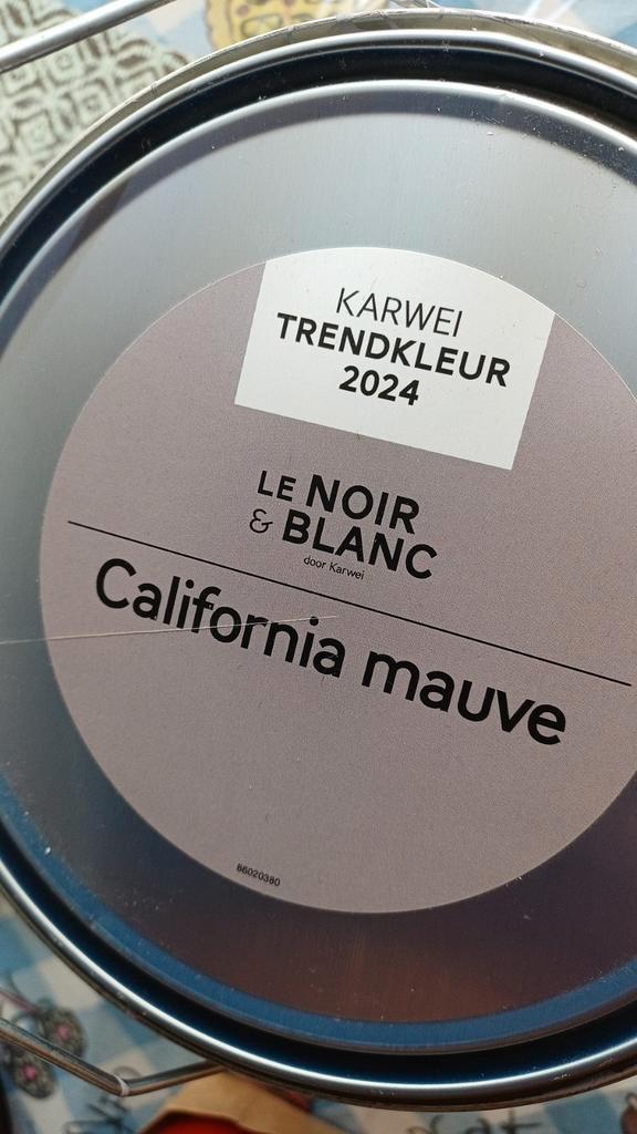 Le Noir & Blanc California Mauve Muurverf 2,5L, Doe-het-zelf en Verbouw, Verf, Beits en Lak, Gebruikt, Verf, Minder dan 5 liter