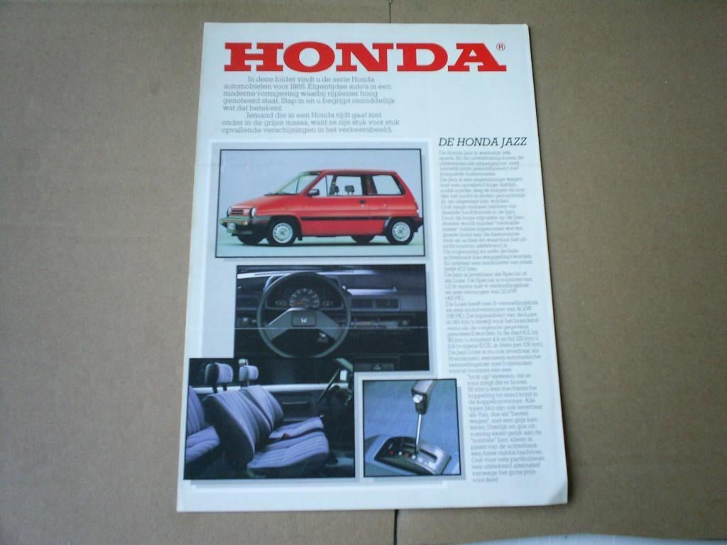 Honda Alle Modellen o.a. CRX / GT [ 2 / 1985 10 pag. ], Verzenden, Zo goed als nieuw, Honda