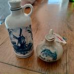 Miniatuur drinkflesjes, Delfts blauw, vintage, Ophalen of Verzenden