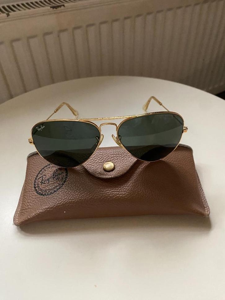 Vintage Ray-Ban Bausch & Lomb Aviator goud, Sieraden, Tassen en Uiterlijk, Zonnebrillen en Brillen | Dames, Zo goed als nieuw