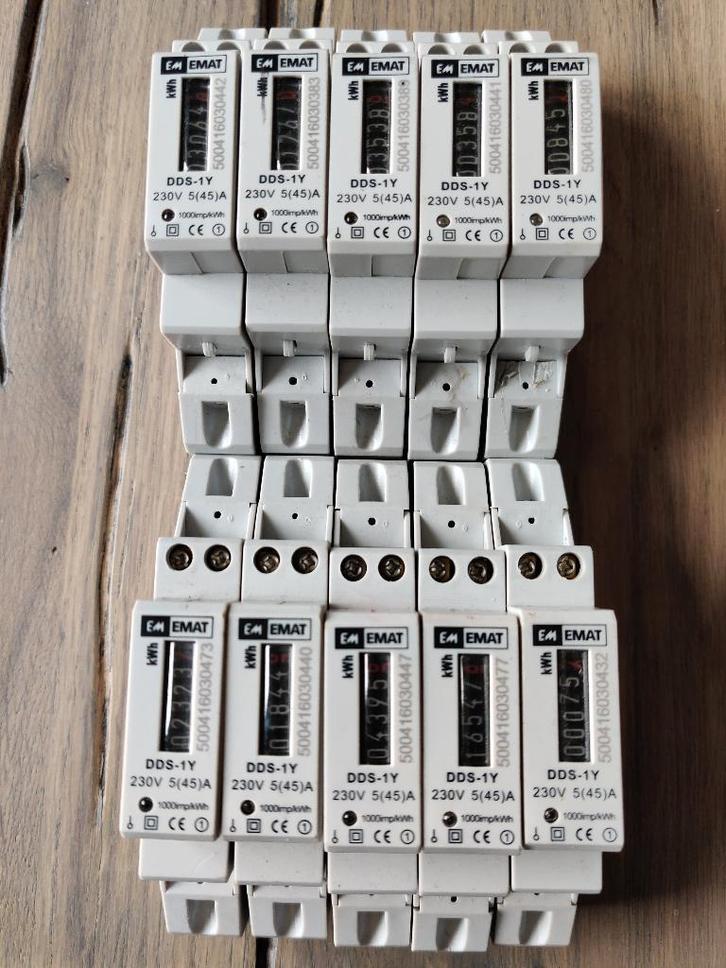 EMAT DDS-1Y 230V 5(45)A 50Hz kWh meter, Hobby en Vrije tijd, Elektronica-componenten, Nieuw, Ophalen of Verzenden