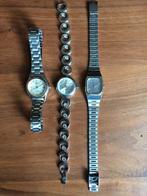 Drie diverse vintage dames quartz polshorloges., Overige merken, Staal, Gebruikt, Polshorloge