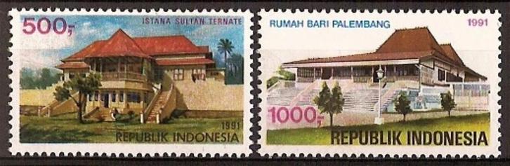 Indonesie Zonnebloem nr 1453/4 postfris 1991, Postzegels en Munten, Postzegels | Azië, Postfris, Zuidoost-Azië, Ophalen of Verzenden