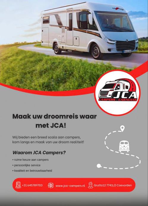 JCA CAMPERS / GRUTTO 12 / COEVORDEN / BOVAG, Caravans en Kamperen, Campers, Bedrijf, Half-integraal, Overige merken, Ophalen
