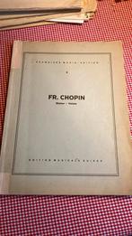 Bladmuziek 10 walsen van Fr Chopin piano, Gebruikt, Ophalen of Verzenden