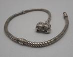 Pandora zilveren armband met bol slot 19.5 cm nr.1536, Verzenden, Zo goed als nieuw, Zilver, Zilver