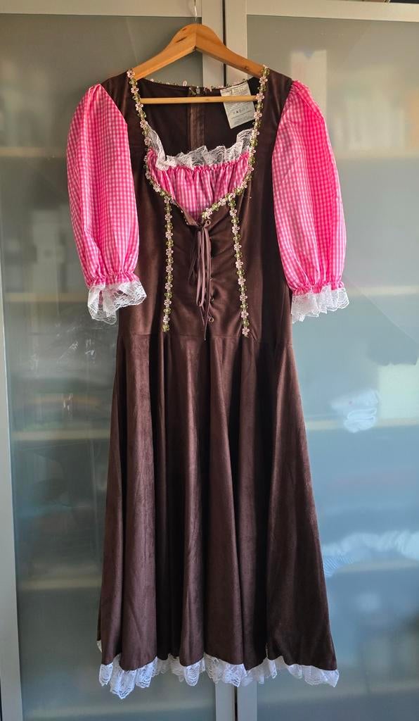 Dirndl Tiroler jurk maat 40/42 - Themafeest/Carnaval, Kleding | Dames, Carnaval, Maat 42/44 (L), Ophalen of Verzenden, Zo goed als nieuw