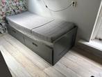 Groen een of twee persoonsbed ikea met lades, Huis en Inrichting, Gebruikt, 90 cm, Eenpersoons, Ophalen of Verzenden