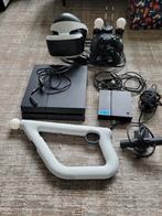 PlayStation 4 + PSVR + 28 Games + Controllers, Ophalen, Original, Met 3 controllers of meer, 500 GB