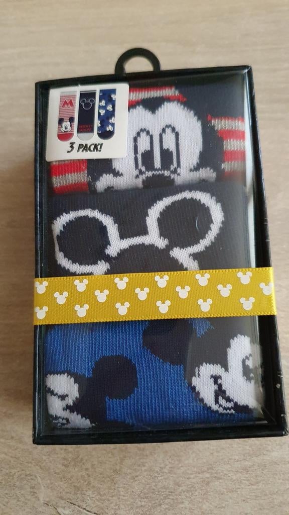 Mickey Mouse sokken. 3-pack. Nieuw in verpakking. Maat 23-26, Jongen of Meisje, Nieuw, Ophalen of Verzenden, Sokken