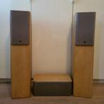 Speakers: 2x KEF cresta 30 + 1x KEF Cresta 20c, Audio, Tv en Foto, Zo goed als nieuw, 60 tot 120 watt, Front, Rear of Stereo speakers