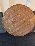 Teaktafel rond 160 cm, Huis en Inrichting, Tafels | Eettafels, Ophalen, 150 tot 200 cm, Zo goed als nieuw, Vijf personen of meer