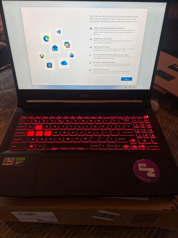 MSI Bravo 15 gaming laptop, Computers en Software, Windows Laptops, Refurbished, 15 inch, SSD, 3 tot 4 Ghz, 16 GB, Qwerty, Met videokaart
