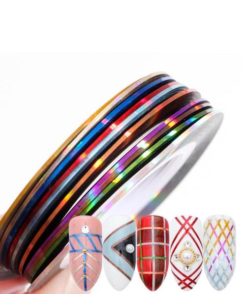 30x Striping Tape Nagel Decoratie, Sieraden, Tassen en Uiterlijk, Uiterlijk | Cosmetica en Make-up, Nieuw, Toebehoren, Handen en Nagels