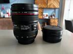 Canon ef 24-70 F4 L + canon ef-rf adapter, Ophalen of Verzenden, Zo goed als nieuw, Groothoeklens, Zoom