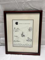 Unieke Glasgravure Vereniging van Landmeetkundigen, Antiek en Kunst, Ophalen of Verzenden